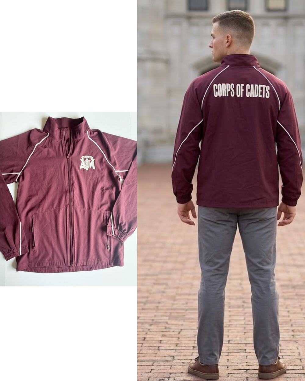 QuikFlip Texas A&M Corps of Cadets Full-Zip Track Jacket | Size XS